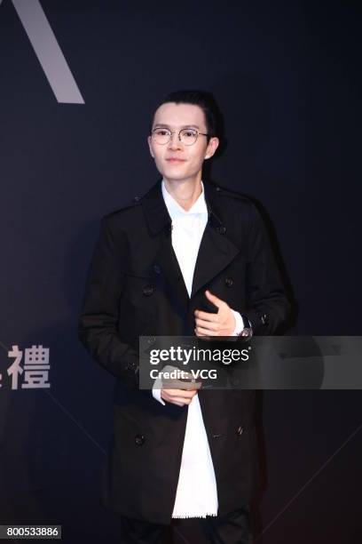 Singer Khalil Fong arrives at the red carpet of the 28th Golden Melody Awards Ceremony on June 24, 2017 in Taipei, Taiwan of China.