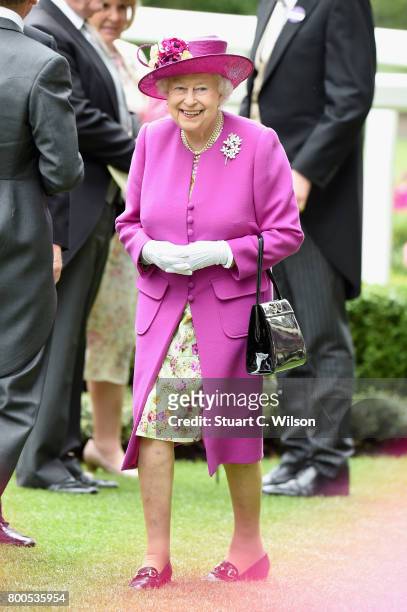 Queen Elizabeth II attends day 5 of Royal Ascot 2017 at Ascot Racecourse on June 24, 2017 in Ascot, England.