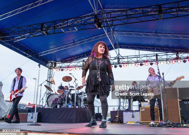 Ann Wilson of the band Heart performs solo at Detroit Riverfront on June 23, 2017 in Detroit, Michigan.