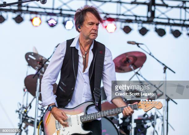 Guitarist Craig Bartock of the Ann Wilson band performs at Detroit Riverfront on June 23, 2017 in Detroit, Michigan.