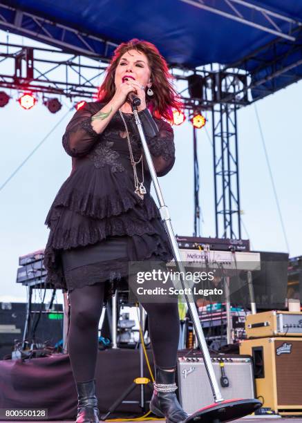 Ann Wilson of the band Heart performs solo at Detroit Riverfront on June 23, 2017 in Detroit, Michigan.