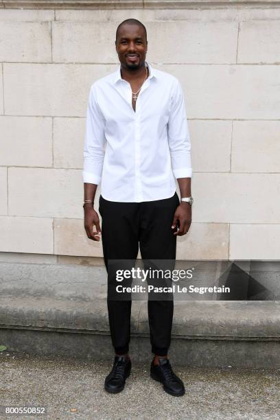 Serge Ibaka attends the Dior Homme Menswear Spring/Summer 2018 show as part of Paris Fashion Week on June 24, 2017 in Paris, France.