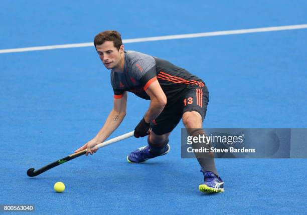 Sander Baart of the Netherlands in action during the semi-final match between England and the Netherlands on day eight of the Hero Hockey World...