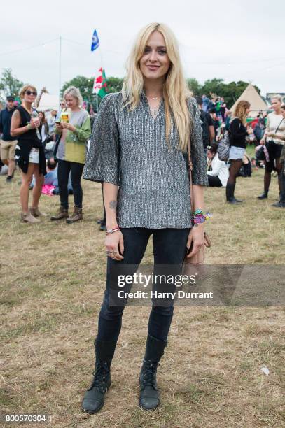 Fearne Cotton attends day 3 of the Glastonbury Festival 2017 at Worthy Farm, Pilton on June 24, 2017 in Glastonbury, England.