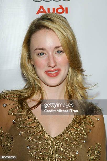 Actress Ashley Johnson arrives at the season two premiere screening of the F/X Network show "DIRT" held at Arclight Cinemas on February 28, 2008 in...