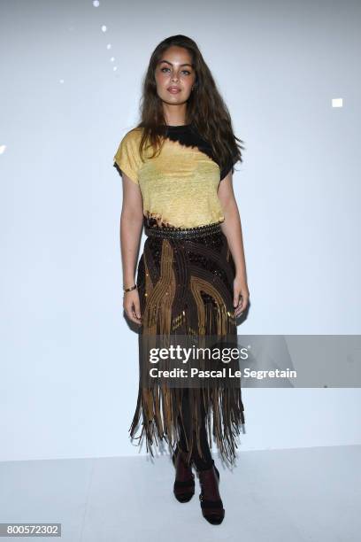 Marie-Ange Casta attends the Balmain Menswear Spring/Summer 2018 show as part of Paris Fashion Week on June 24, 2017 in Paris, France.