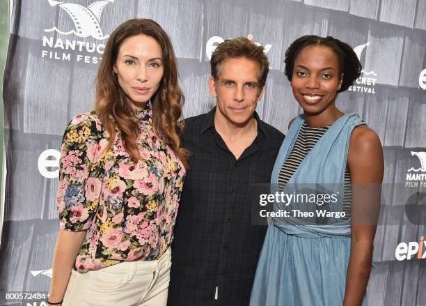 Whitney Cummings, Ben Stiller and Sasheer Zamata attend the All-Star Comedy Roundtable during the 2017 Nantucket Film Festival - Day 4 on June 24,...