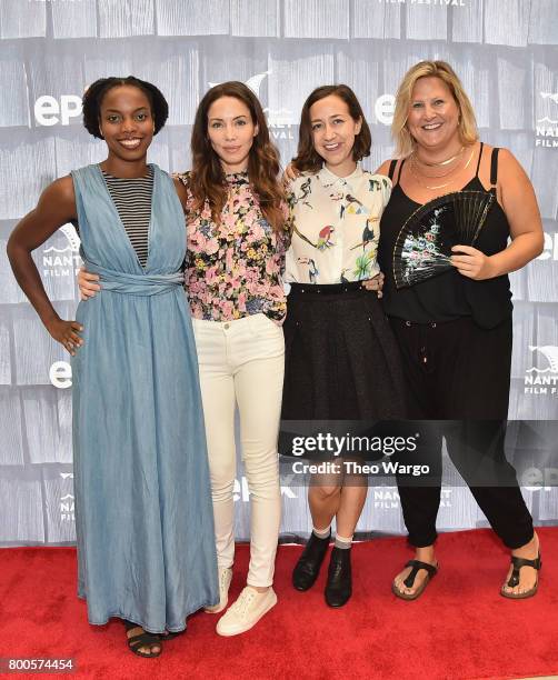 Sasheer Zamata, Whitney Cummings, Kristen Schaal and Bridget Everett attend the All-Star Comedy Roundtable during the 2017 Nantucket Film Festival -...