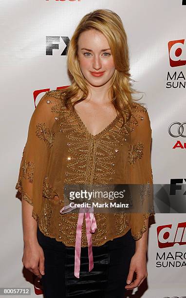 Actress Ashley Johnson attends the premiere of FX Networks "Dirt" at the Arclight February 28, 2008 in Hollywood, California.