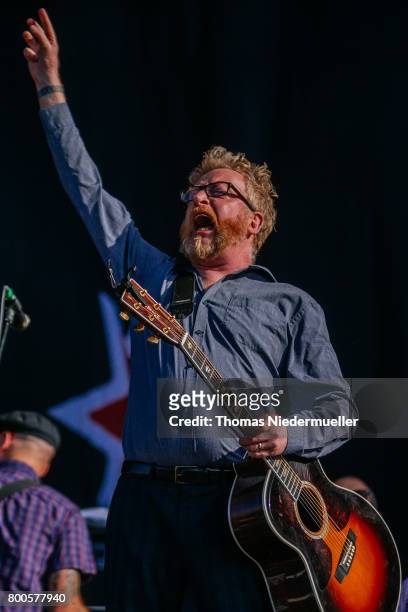 Dave King of Flogging Molly performs during the second day of the Southside festival on June 24, 2017 in Neuhausen, Germany.