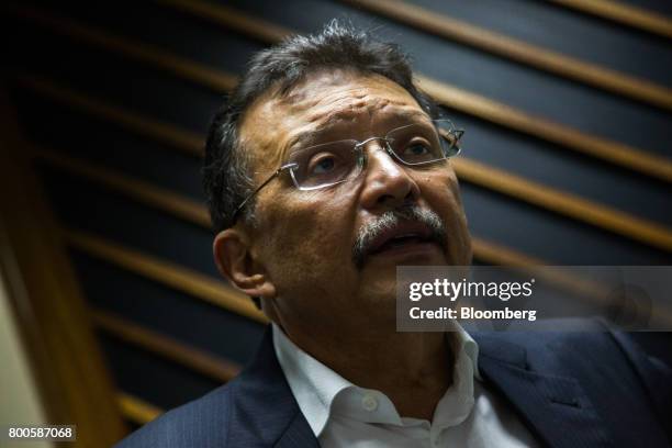 German Ferrer, deputy of the National Assembly for the United Socialist Party of Venezuela , speaks during an interview in Caracas, Venezuela, on...