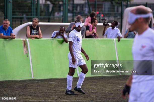 Yvan Wouandji of France during the football 5-a-side match between France and Italy on June 24, 2017 in Noisy le Sec, France.