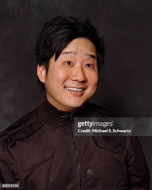 Bobby Lee poses at the Hollywood Improv on February 28, 2008 in Hollywood, California.