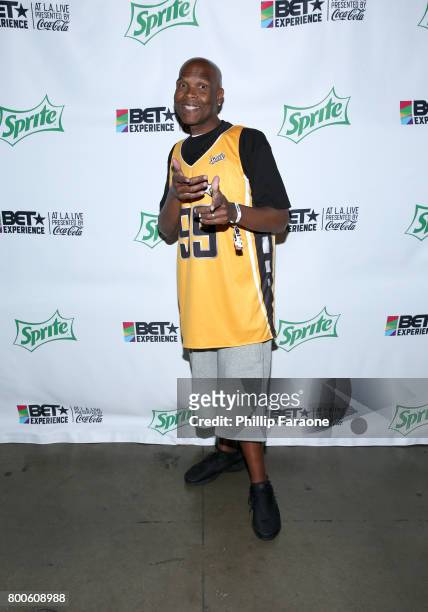 Big Boy poses backstage at the Celebrity Basketball Game, presented by Sprite and State Farm, during the 2017 BET Experience, at Staples Center on...