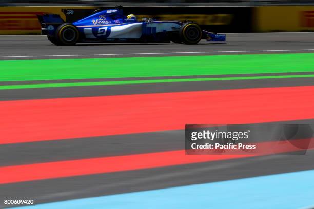 Swedish Formula One driver Marcus Ericsson of Sauber F1 Team in action during the third practice session of the Formula One Grand Prix of Azerbaijan...