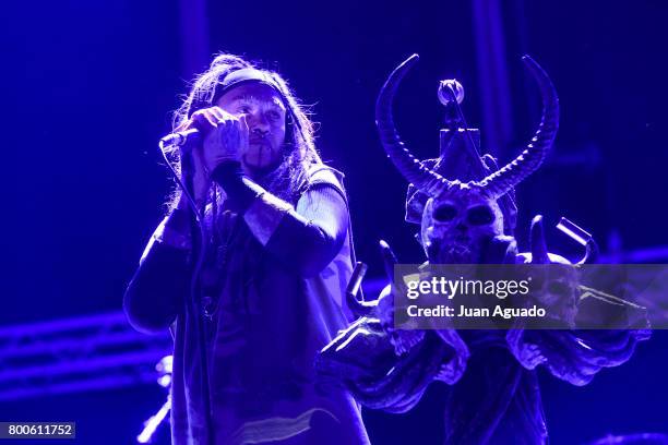 Al Jourgensen of Ministry performs on stage at the Download Festival on June 24, 2017 in Madrid, Spain.