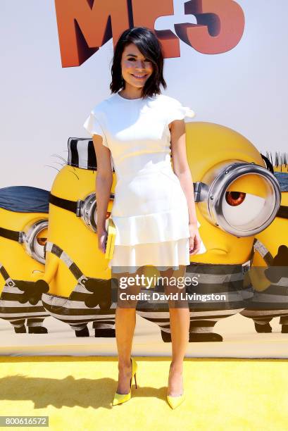 Actress Miranda Cosgrove attends the premiere of Universal Pictures and Illumination Entertainment's "Despicable Me 3" at The Shrine Auditorium on...