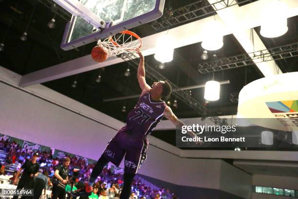 Jonathan Clark at the Slam Dunk Contest during the 2017 BET Experience at Los Angeles Convention Center on June 24, 2017 in Los Angeles, California.