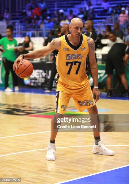 Doug Christie at the Slam Dunk Contest during the 2017 BET Experience at Los Angeles Convention Center on June 24, 2017 in Los Angeles, California.