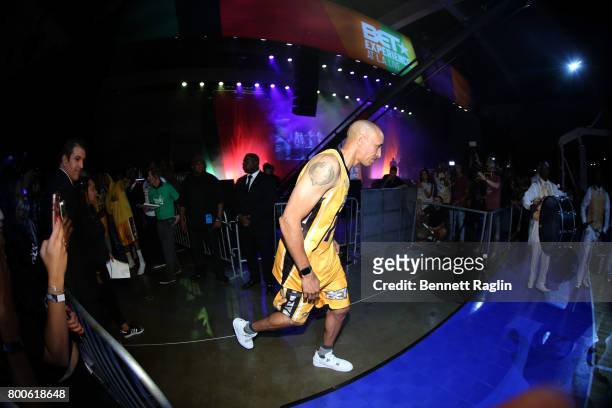 Doug Christie at the Celebrity Basketball Game, presented by Sprite and State Farm, during the 2017 BET Experience, at Los Angeles Convention Center...