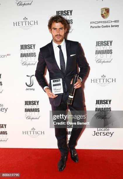 Jacey Elthalion attends the Jersey Style Awards 2017 in association with Chopard at The Royal Jersey Showground on June 24, 2017 in Trinity, Jersey.