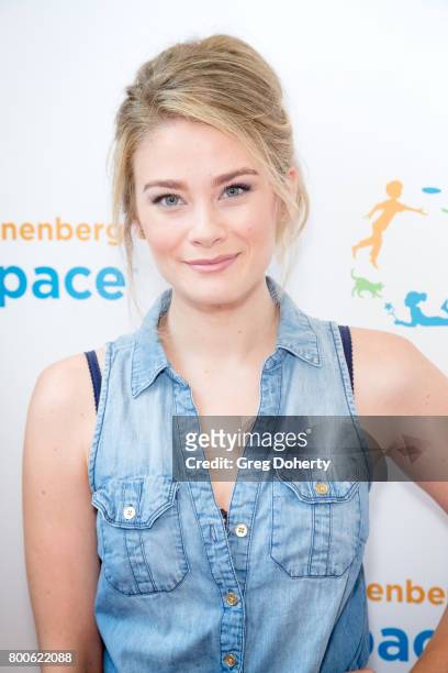 Actress Kim Matula attends the Grand Opening Celebration For The Wallis Annenberg PetSpace at the Wallis Annenberg PetSpace on June 24, 2017 in Playa...