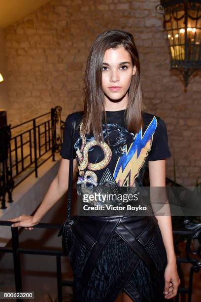 Pauline Hoarau attends the Balmain After Party during Paris Fashion Week on June 24, 2017 in Paris, France.