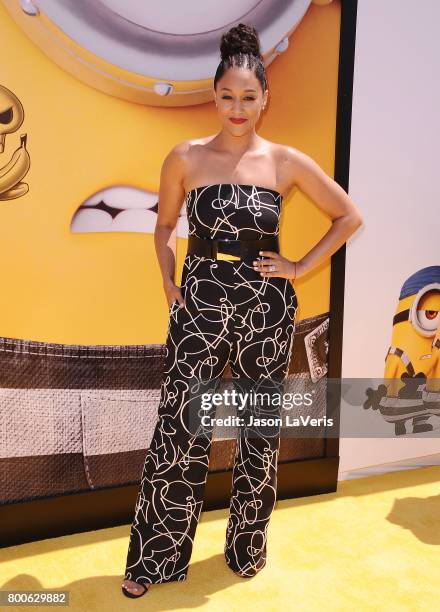 Actress Tia Mowry attends the premiere of "Despicable Me 3" at The Shrine Auditorium on June 24, 2017 in Los Angeles, California.