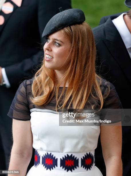 Princess Beatrice attends day 5 of Royal Ascot at Ascot Racecourse on June 24, 2017 in Ascot, England.