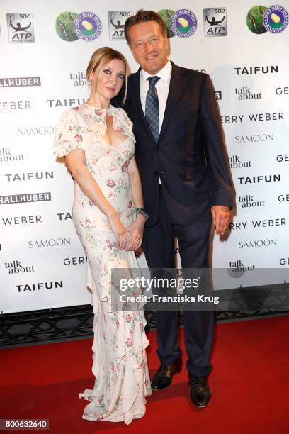 Ralf Weber and his wife Irina Weber attend the Gerry Weber Open Fashion Night 2017 during the Gerry Weber Open 2017 at Gerry Weber Stadium on June...