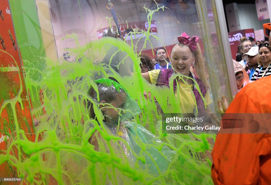 Social Influencer, Nickelodeon Star JoJo Siwa at the Nickelodeon Booth at VidCon 2017