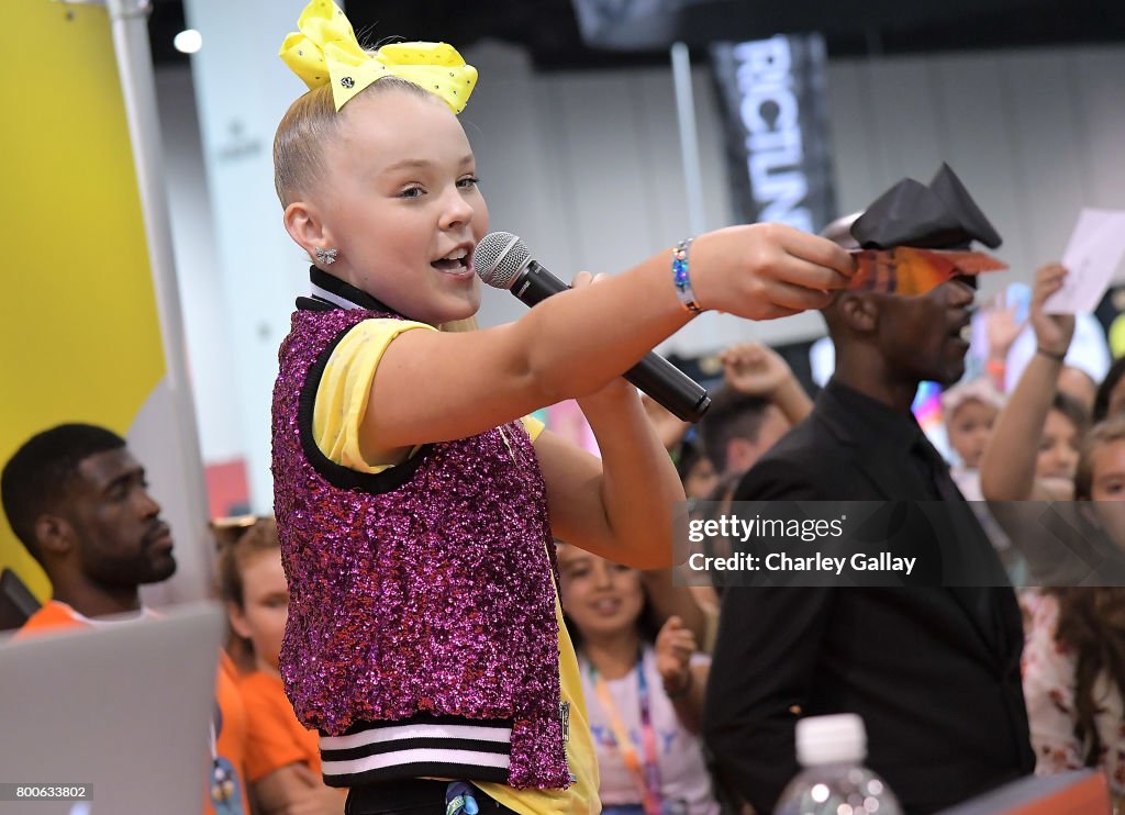 Social Influencer, Nickelodeon Star JoJo Siwa at the Nickelodeon Booth at VidCon 2017