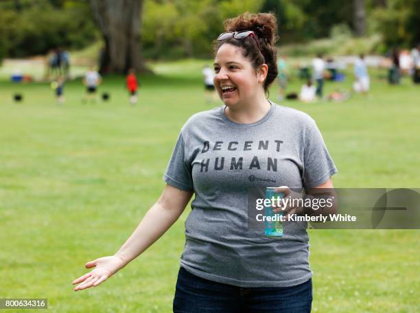 People attend the Resistance Summer Community Potluck in Golden Gate Park on June 24, 2017 in San Francisco, California.