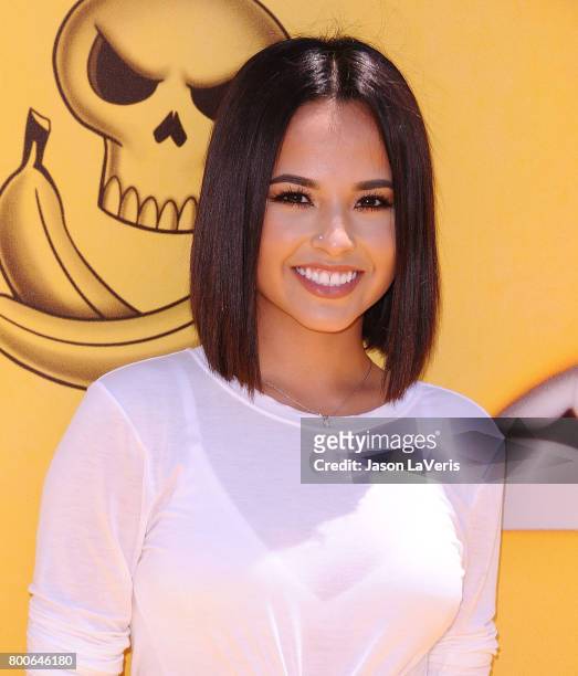 Becky G attends the premiere of "Despicable Me 3" at The Shrine Auditorium on June 24, 2017 in Los Angeles, California.