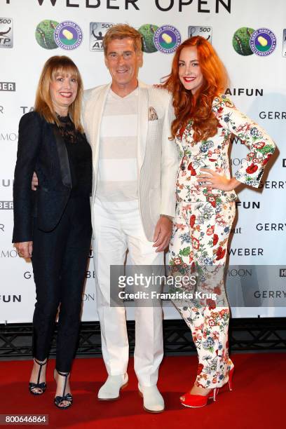 Cornelia Stein, Uli Stein and Jenny Stein attend the Gerry Weber Open Fashion Night 2017 during the Gerry Weber Open 2017 at Gerry Weber Stadium on...