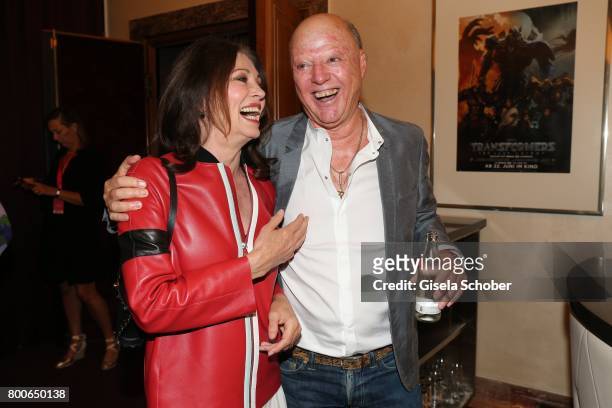 Iris Berben and her former partner Gabriel Lewy during the premiere of 'Ferdinand von Schirach - Schuld - Staffel 2 ' at Gloria Palast on June 24,...
