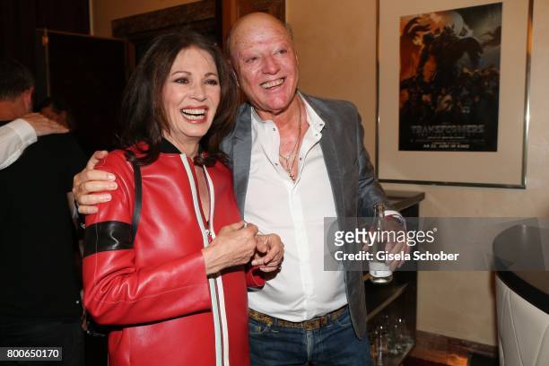 Iris Berben and her former partner Gabriel Lewy during the premiere of 'Ferdinand von Schirach - Schuld - Staffel 2 ' at Gloria Palast on June 24,...