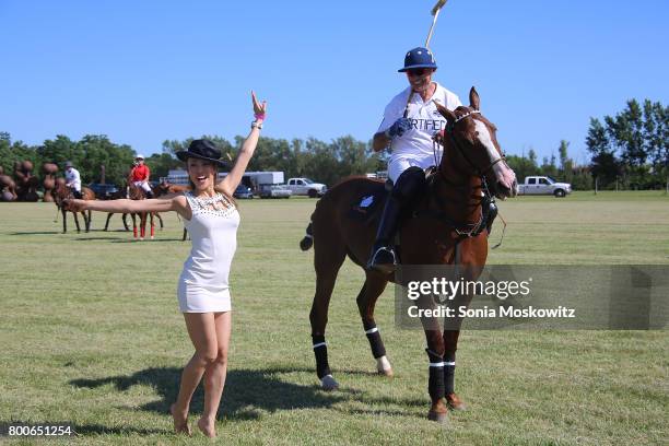 Mina Otsuka attends the First Annual Polo Hamptons Match at Southampton Polo Club on June 24, 2017 in New York City.