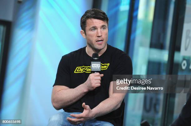 Chael Sonnen attends Build to discuss Bellator MMA at Build Studio on June 20, 2017 in New York City.