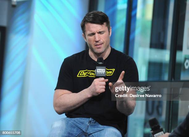 Chael Sonnen attends Build to discuss Bellator MMA at Build Studio on June 20, 2017 in New York City.