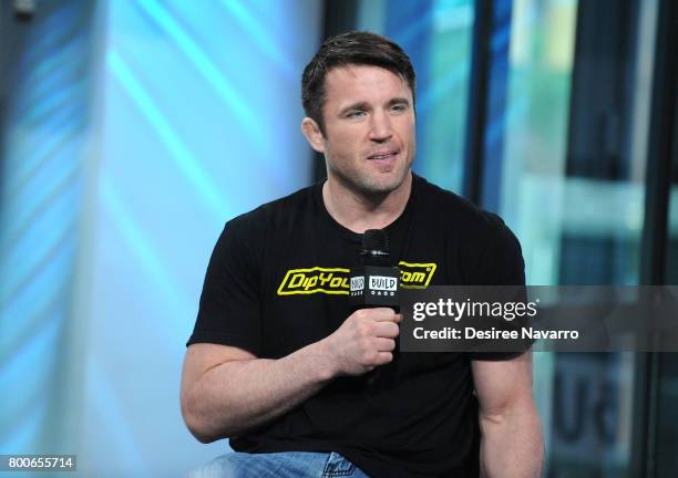 Chael Sonnen attends Build to discuss Bellator MMA at Build Studio on June 20, 2017 in New York City.