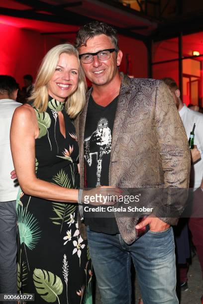 Hans Sigl and his wife Susanne Sigl during the 'Audi Director's cut' Party during the Munich film festival at Praterinsel on June 24, 2017 in Munich,...