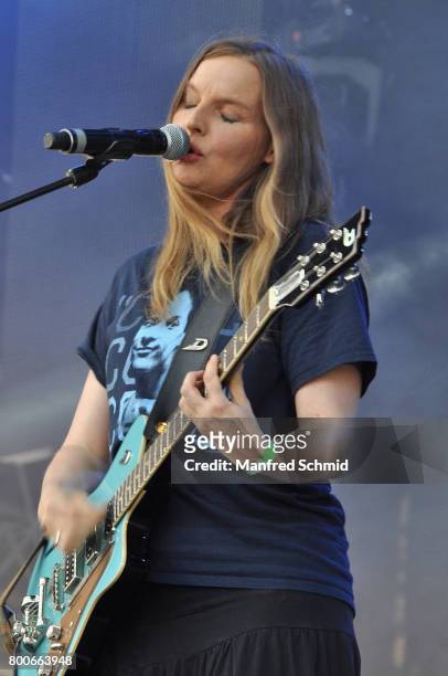 Judith Holofernes performs on stage during the Day 2 at Donauinselfest 2017 at Donauinsel on June 24, 2017 in Vienna, Austria.