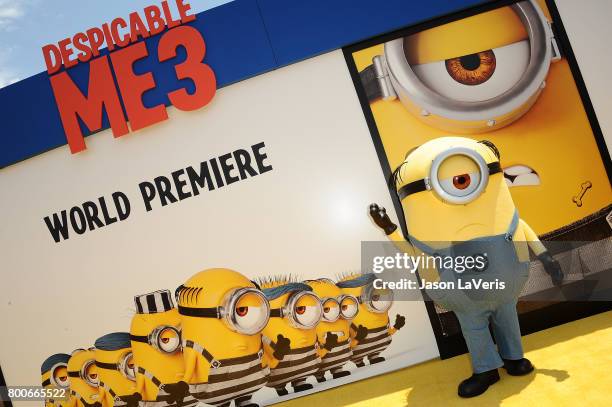 Minions attend the premiere of "Despicable Me 3" at The Shrine Auditorium on June 24, 2017 in Los Angeles, California.