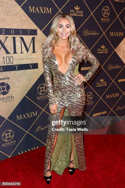 Maxim South Africa cover model Khloe Terae attends the 2017 MAXIM Hot 100 Party at Hollywood Palladium on June 24, 2017 in Los Angeles, California.