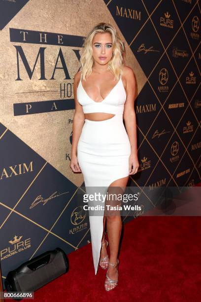 Model Antje Utgaard attends the 2017 MAXIM Hot 100 Party at Hollywood Palladium on June 24, 2017 in Los Angeles, California.