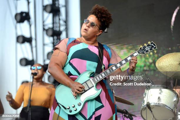 Singer Brittany Howard of Alabama Shakes performs onstage during Arroyo Seco Weekend at the Brookside Golf Course on June 24, 2017 in Pasadena,...