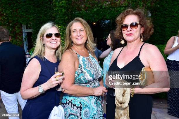 Laurie Schultz, Janine Astorr and Karyn Mannix attend Maison Gerard Presents Marino di Teana: A Lifetime of Passion and Expression at Michael Bruno...