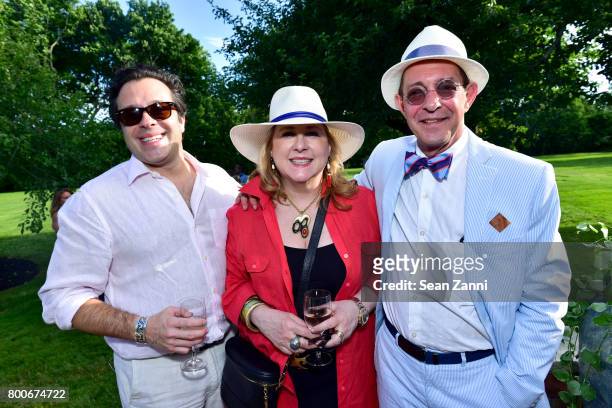 Miguel Oliveira, Deborah Buck and Gerard Widdershoven attend Maison Gerard Presents Marino di Teana: A Lifetime of Passion and Expression at Michael...