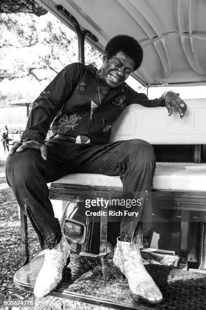 Musician Charles Bradley poses for a portrait at Arroyo Seco Weekend at the Brookside Golf Course at on June 24, 2017 in Pasadena, California.